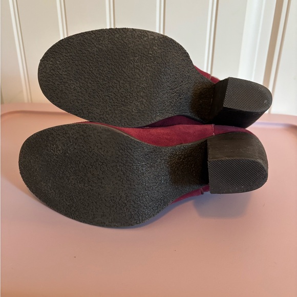 Sbicca Kolli Burgundy Suede Ankle Beaded Boots Booties, Size 8.5 - Picture 7 of 11